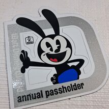 Walt Disney World Annual Passholder Oswald Magnet Lucky Rabbit silver 2023 - $20.00