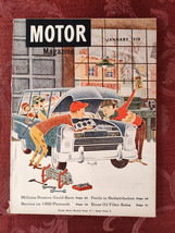 Rare MOTOR Automotive Car Magazine January 1958 Harry Goff - £12.65 GBP