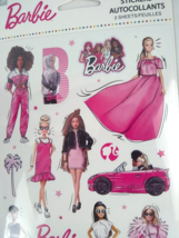 Barbie Dolls Stickers Kids Kid Squad Pink Sticker Girls Car 3 Sheets 42 ct 3+ - £6.37 GBP