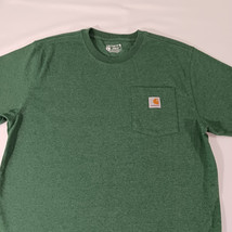 Carhartt K87 G55 Loose Fit Heavyweight Men's M Green Short Sleeve Pocket T-Shirt image 8
