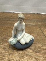 Edvard Eriksen Porcelain -  The Little Mermaid Figurine Unknown Blue Crown Mark - £23.73 GBP