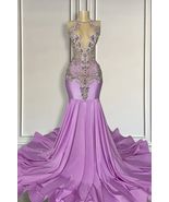 Diamonds Purple Prom Dresses for Black Girls Luxury Custom Women Formal ... - £236.94 GBP