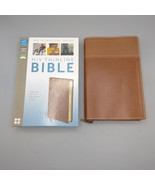 NIV Thinline Bible Imitation Leather Tan Brown Red Letter Edition - $186.54 MXN