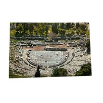 Vintage Athens Greece Amphitheater Stadium Topographical Standard Postcard - $5.99