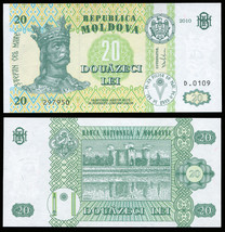 Moldova. Banknote 20 lei. 2010. Unc. Paper. Cat# P.13i - £5.43 GBP