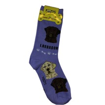 Labrador Dog Womens Socks Foozys Size 9-11 Purple - £5.40 GBP