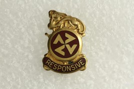 Vintage Us Military Dui Insignia Pin Army 507 Support Group Responsive - £7.73 GBP