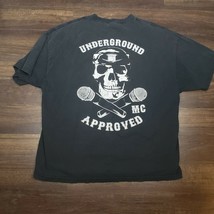 Big B Underground MC Approved Skull Black T Shirt 3 XL 3XL Mens - $44.54
