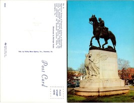 Virginia(VA) Charlottesville Stonewall Jackson Equestrian Statue VTG Postcard - £7.39 GBP