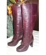 SALVATORE FERRAGAMO BOOTS &quot;CORNEL&quot; Tall PYTHON Gancini Bit Bootie SZ 6.5... - $1,244.34 CAD