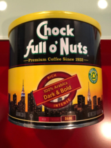 CHOCK FULL OF NUTS DARK AND BOLD GROUND COFFEE 23OZ - £9.80 GBP