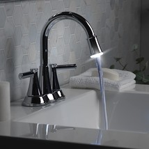 Aqua Vista 22-B42Cpl-Ch-Av Bathroom Sink Faucet With Led Light Polished Chrome - £77.14 GBP