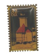 Vintage 1994 Winco USA 32¢ St. Joseph Lighthouse Pin Gold-Tone Collectible - $8.07 CAD