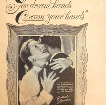 Pacquins Hand Cream Gertrude Lawrence 1948 Advertisement Beauty Products... - $34.21 CAD