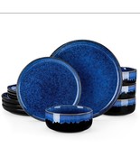 12PCS DINNERWARE SET-COBALT BLUE - $51.05 CAD