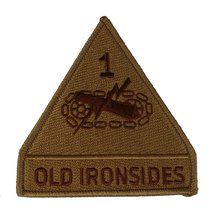 1ST Armored Division Old Ironsides Unit Patch - Desert/Tan - Veteran Owned Busin - £4.46 GBP