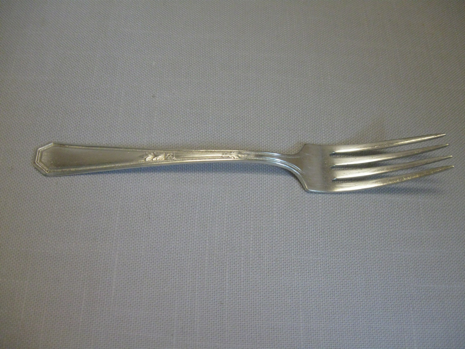 Wm Rogers & Son 1923 Mayfair Silver Plate Grille Fork 7 1/2" Long - $5.95