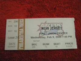 NBA Philadelphia 76ers First Union Center Ticket Stubs 1999 &amp; 2000  $1.99 Each! - £1.61 GBP