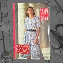 See &amp; Sew Now 5415 Misses&#39; Petite Top &amp; Split Skirt Pattern Size 6-14 Unut 1990s - £8.68 GBP