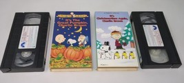 Peanuts Its the Great Pumpkin &amp; It&#39;s Christmas Time Again Charlie Brown ... - £7.73 GBP