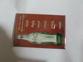 Coca-Cola Magnet with plastic overlap Spencerian Script - $5.45