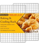 2PCS Heavy Duty Stainless Steel Wire Rack for Cooking and Baking - 10&quot; x... - $11.88