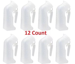 12 Pcs, Male Urinal Urine Pee Bottle With Cover Lid 1 Quart 1000 mL - $21.50