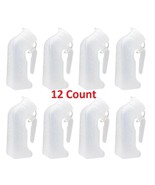 12 Pcs, Male Urinal Urine Pee Bottle With Cover Lid 1 Quart 1000 mL - $30.23 CAD