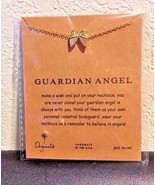 Guardian Angel necklace and pendant MAKE A WISH color Gold - $15.73