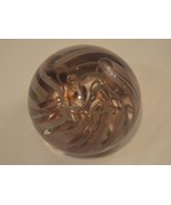 Edler Studio Art Glass Paperweight Mars Flower Signed &amp; Dated 1987 - £58.66 GBP