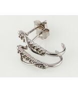 10k Weißgold Diamant Ohrhänger W / Schmetterling Verschluss Tdw = 0.15 K... - €326,51 EUR