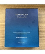 Missha Super Aqua 10 Hyaluronic Acid Ultra Hyalron Set 4 Piece Essence E... - $52.80 CAD