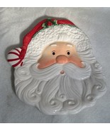Fitz &amp; Floyd Peppermint Santa Cookie / Candy Tray - $20.79