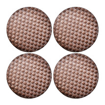 Saleen Round Placemat Brown Set of 4 - £23.69 GBP