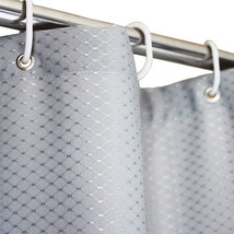 Tektrum 36”x72” Waffle Jacquard Shower Curtain Water Repellent (Grey) - $23.95