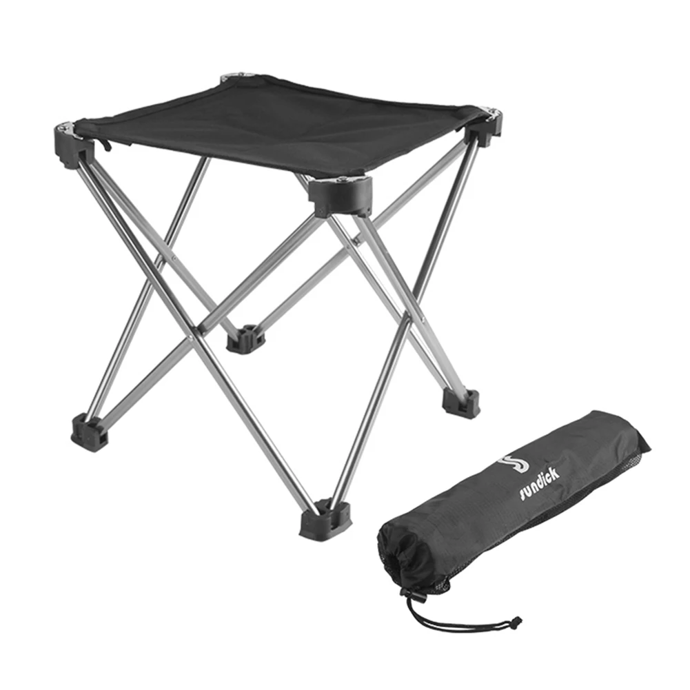 Lightweight Portable Footstool Aluminum Alloy Camping Beach Folding Fishing - £9.31 GBP+