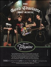 Good Charlotte band 2005 Takamine acoustic guitar ad 8 x 11 advertisemen... - £3.36 GBP