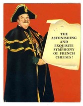 The Astonishing and Exquisite Symphony of French Cheeses Brochure 1950&#39;s - £13.99 GBP