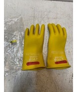 Salisbury Size 9.5 Class 0 Yellow Rubber Insulating Gloves 11&quot; Long - $55.64 CAD