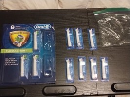 Oral-B Floss Action MaxClean Refill Toothbrush Heads Replacement Lot of 10 NEW - £23.27 GBP