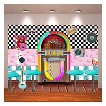 Rock Roll Party Back To 50&#39;S Sock Hop Photography Background Back To 195... - £18.89 GBP
