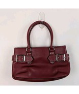 Aldo Red Vegan Leather Purse Y2k Handbag 12x7&quot; Buckles (36) - $18.39