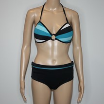 La Vie En Rose Aqua Women&#39;s Two Piece Bikini Swimsuit size M - $18.51