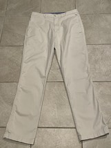 Cremieux Comfort Stretch Men&#39;s Chino Flat Madison Khaki Pants  Measure 3... - $17.07