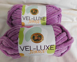 Lion Brand Vel Luxe Jumbo Mulberry Lot of 2 Dye lot 79402 - £12.57 GBP