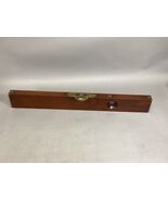 Stanley Rule &amp; Level Co - Wood And Brass Level - 25 5/8”L - New Britain,... - $31.68