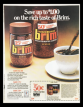 1981 Brim Decaffeinated Coffee Circular Coupon Advertisement - $18.95