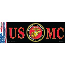 Patriotic United States Marine Corps USMC Logo Bumper Sticker 3.5&quot;x10&#39;&#39; - £6.64 GBP
