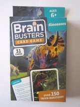 Brain Busters Dinosaurs Card Game 31 Cards Over 150 Trivia Questions! Age 6+ New - £6.33 GBP