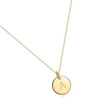 Initial Necklace,14K Gold-Plated Children Necklace - £34.06 GBP